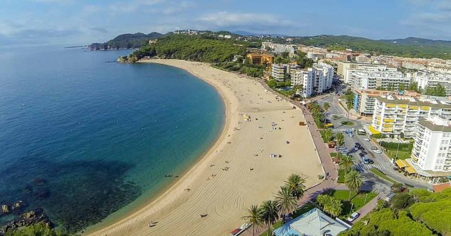 Fenals beach plaža u Ljoret de Maru, Costa Brava