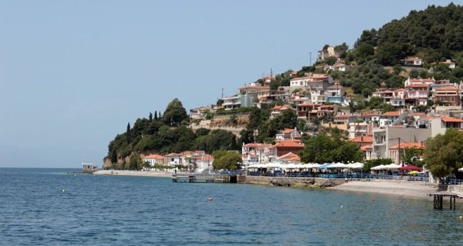 Plaža na ostrvu Evija