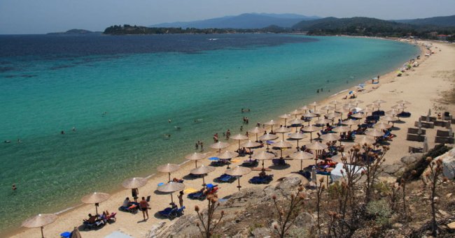 Plaža Trani Ammouda Livohrio plaža na Sitoniji
